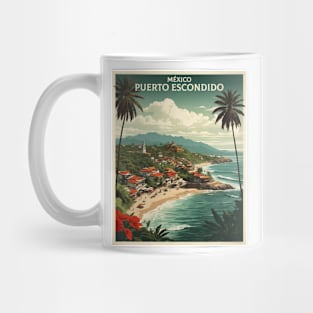 Puerto Escondido Oaxaca Mexico Vintage Tourism Travel Mug